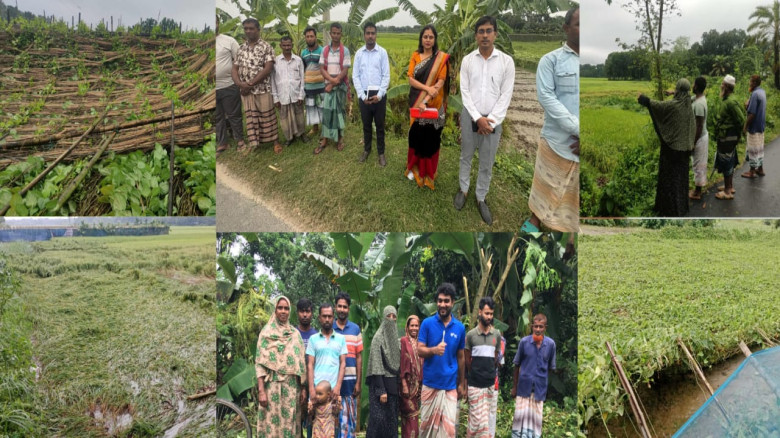রাজশাহী"র ‎দূর্গাপুর উপজেলায় বৃষ্টি ও ঝড়ো হাওয়াত...
