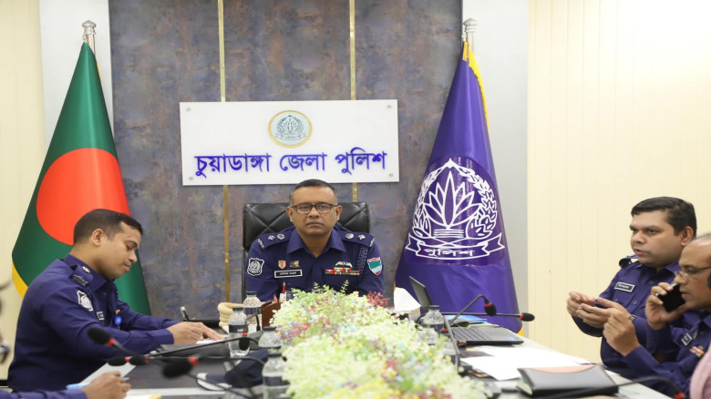 চুয়াডাঙ্গা জেলা পুলিশের মাসিক অপরাধ পর্যালোচনা সভা...