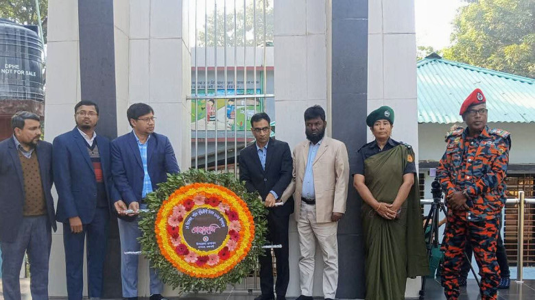 শহীদ বুদ্ধিজীবী দিবসে উপজেলা প্রশাসনের শ্রদ্ধা...