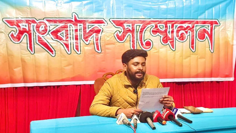 নিজেকে নির্দোষ দাবি করে সংবাদ সম্মেলন করলেন যুবদল ...