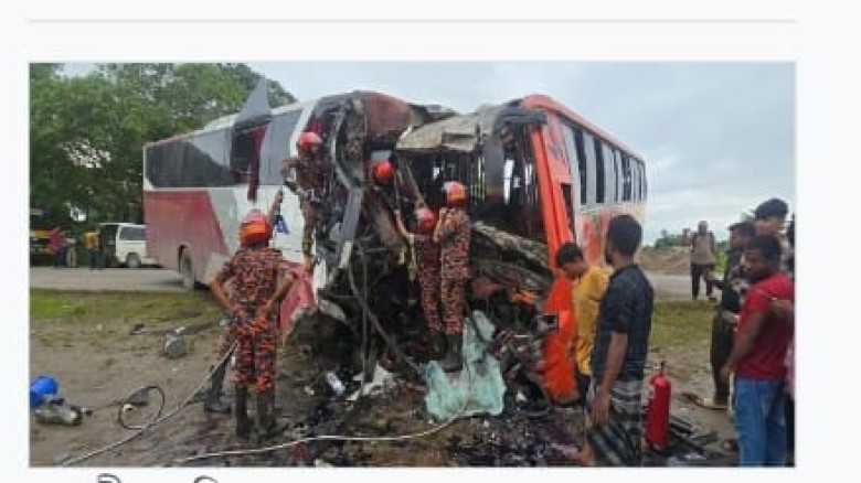 ওসমানীনগরে দুই বাসের মুখোমুখি সংঘর্ষে নিহত ২, আহত ...