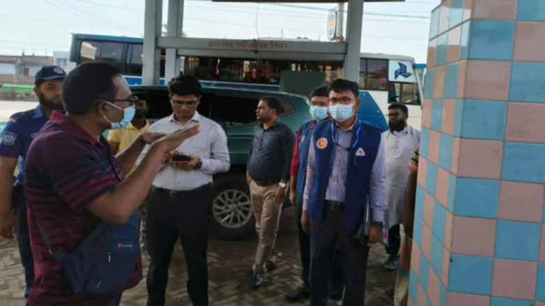 বগুড়ায় ৩ ফিলিং স্টেশনে বিএসটিআইয়ের হানা, মজুদ ও পর...