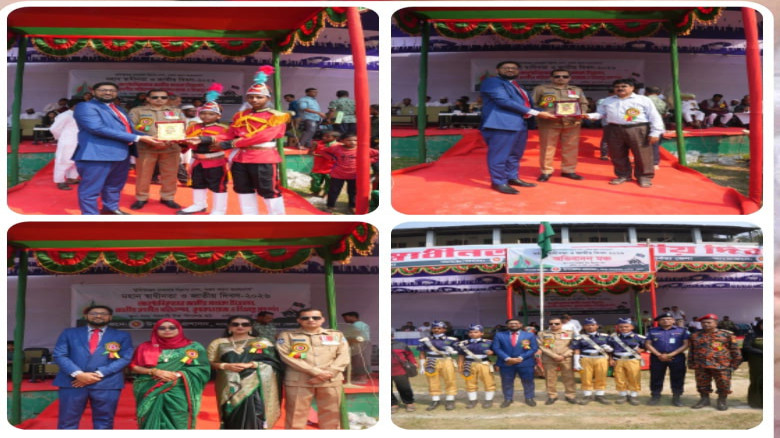লামা উপজেলায় যথাযথ মর্যাদায় মহান স্বাধীনতা ও জাত...