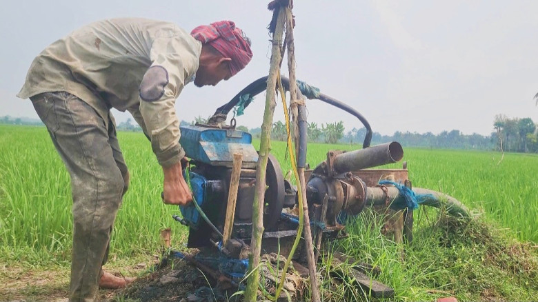 লক্ষ্মীপুরে জ্বালানি সংকটে সেচ দিতে না পেরে দিশেহা...