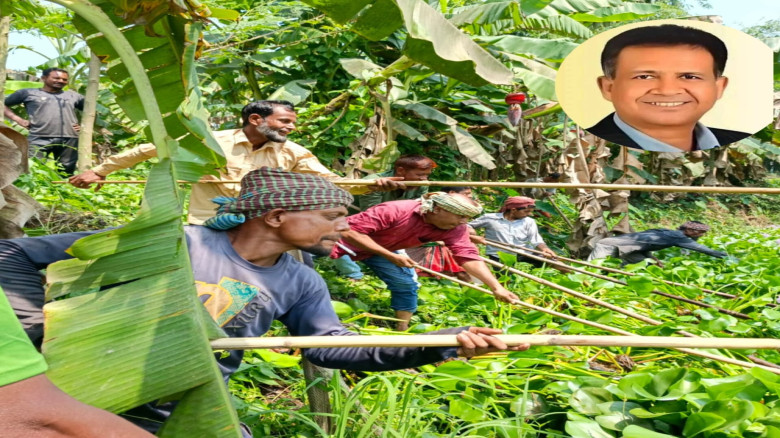 তেরখাদায় এমপি হেলালের নির্দেশনায় খাল পরিষ্কারে মাঠ...