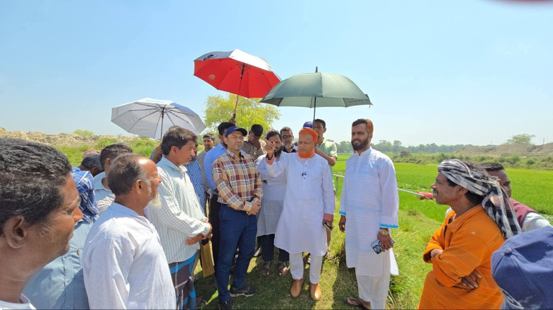 সেচ সংকট নিরসনে তৎপর এমপি বুলবুল পাউবো কর্মকর্তাদে...